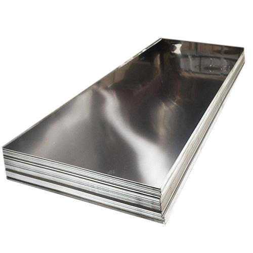 Silver, Blank Lesencen Mirror Finish 304 Stainless Steel Sheet Metal Plate 100X60X0.5MM Pack of 5PCS 
